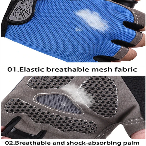Breathable Half Finger Cycling Gloves